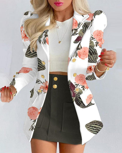Womens Tailored Blazer | Double Breasted Jacket with Bold Colors & Prints | noémi