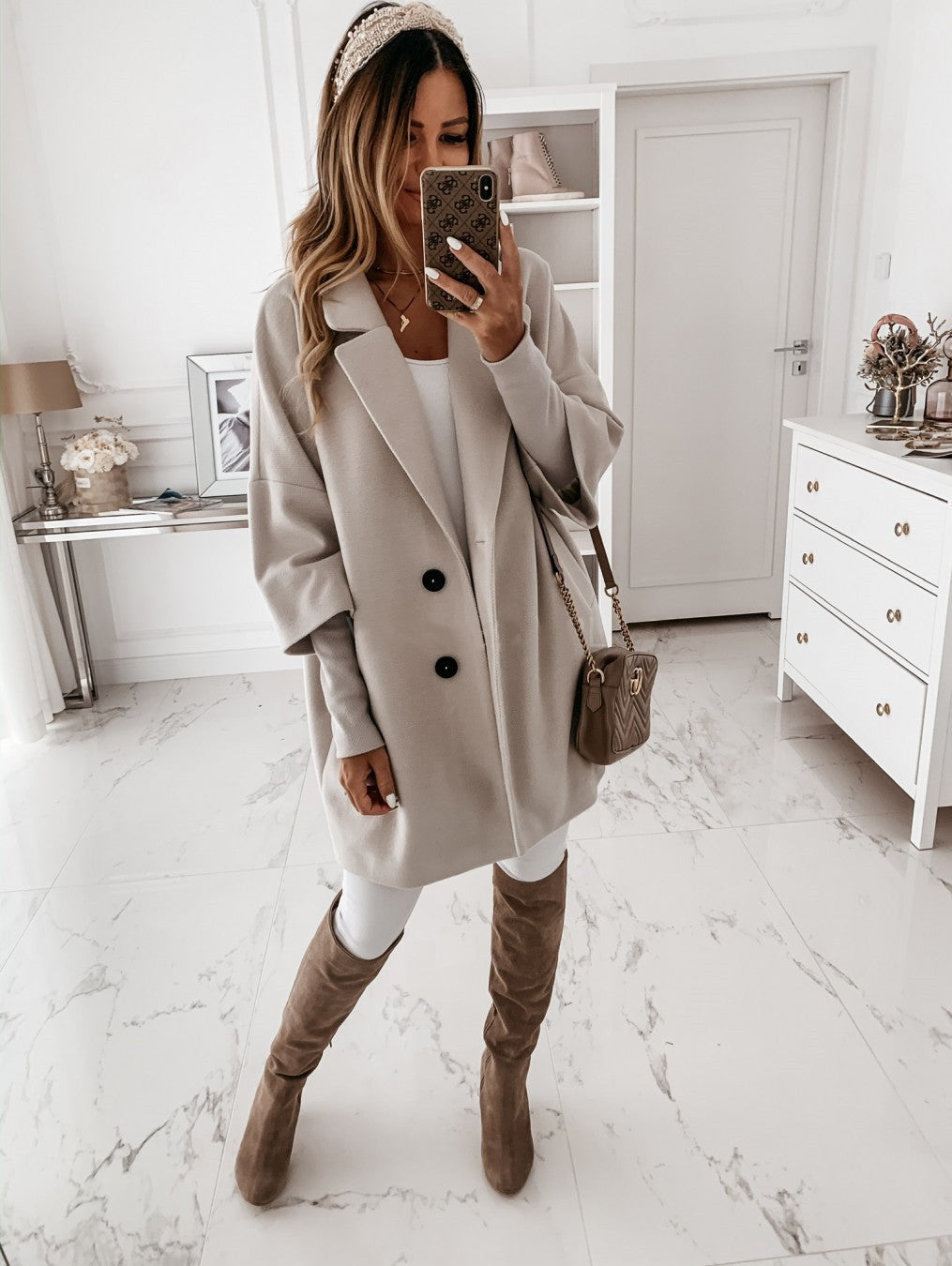 Woolen Coat for Women | Sleeve Buttoned Collared Pocket Coats | noémi