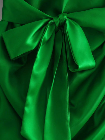 Satin Pleated Dress | Slimming Fit Half Turtleneck | noémi