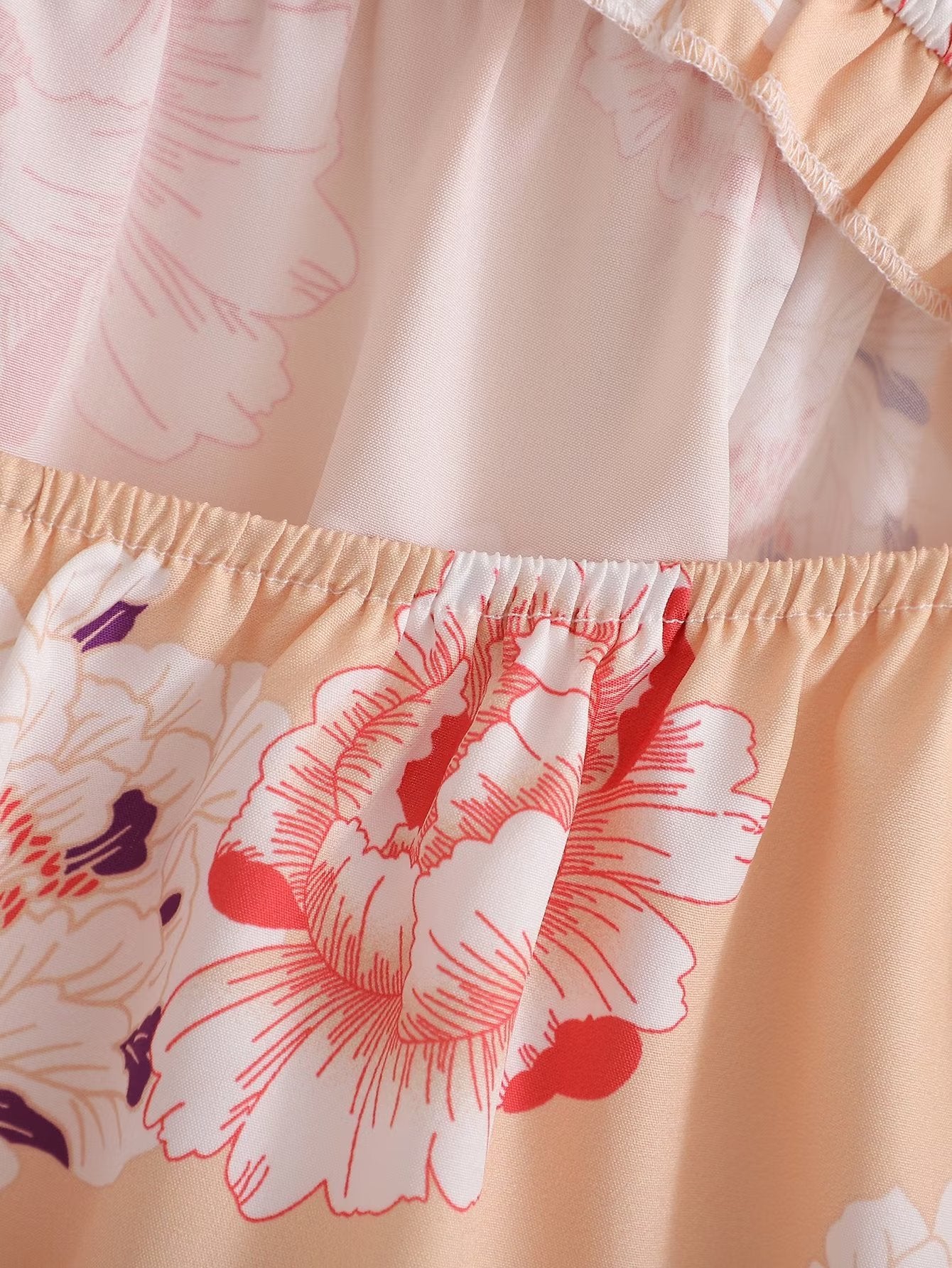 Criss Cross Backless Off Shoulder Floral Print Dress | noémi