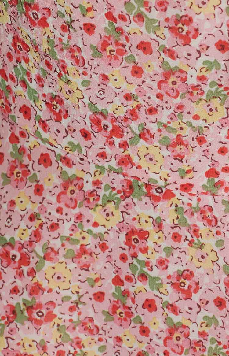 Womens Floral V Neck Tie Cami Dress | noémi