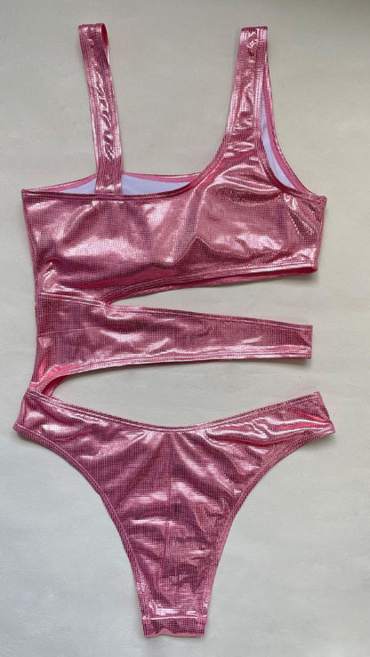 Womens Solid Color Cutout One Piece Swimsuit | noémi