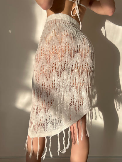 Tassel Cover Up Skirt | Overskirt for Bikini | noémi