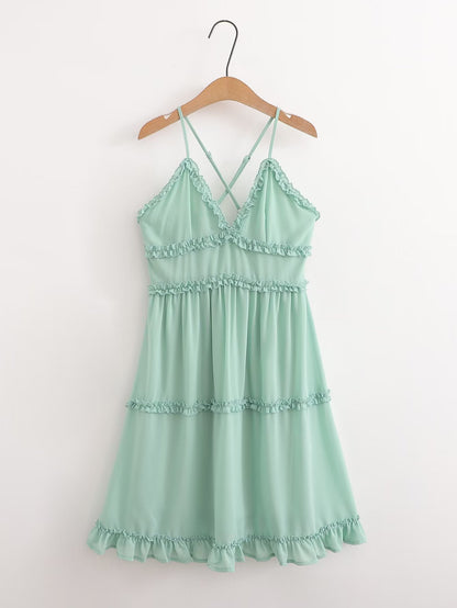 Womens Strap Dress Slim Fit High Waist | noémi