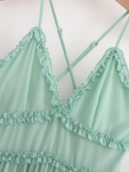 Womens Strap Dress Slim Fit High Waist | noémi