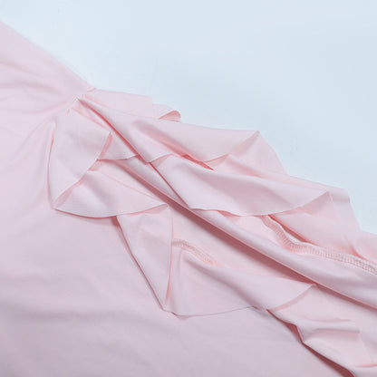 Womens Off Shoulder Lace Dress with Jellyfish Hem | noémi