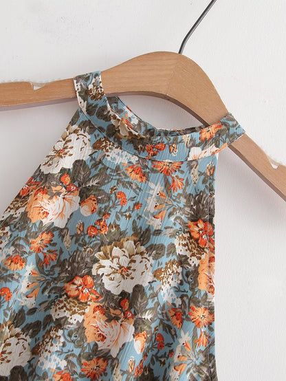 Womens Floral Printed Ruffled Dress | noémi