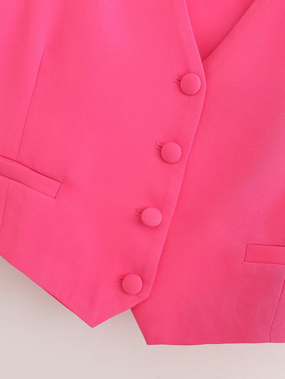 Womens Slim Fit Short Vest Pants Set | noémi