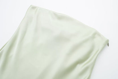 Womens Silk Satin Tube Dress | noémi