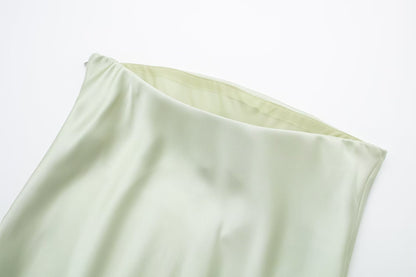 Womens Silk Satin Tube Dress | noémi