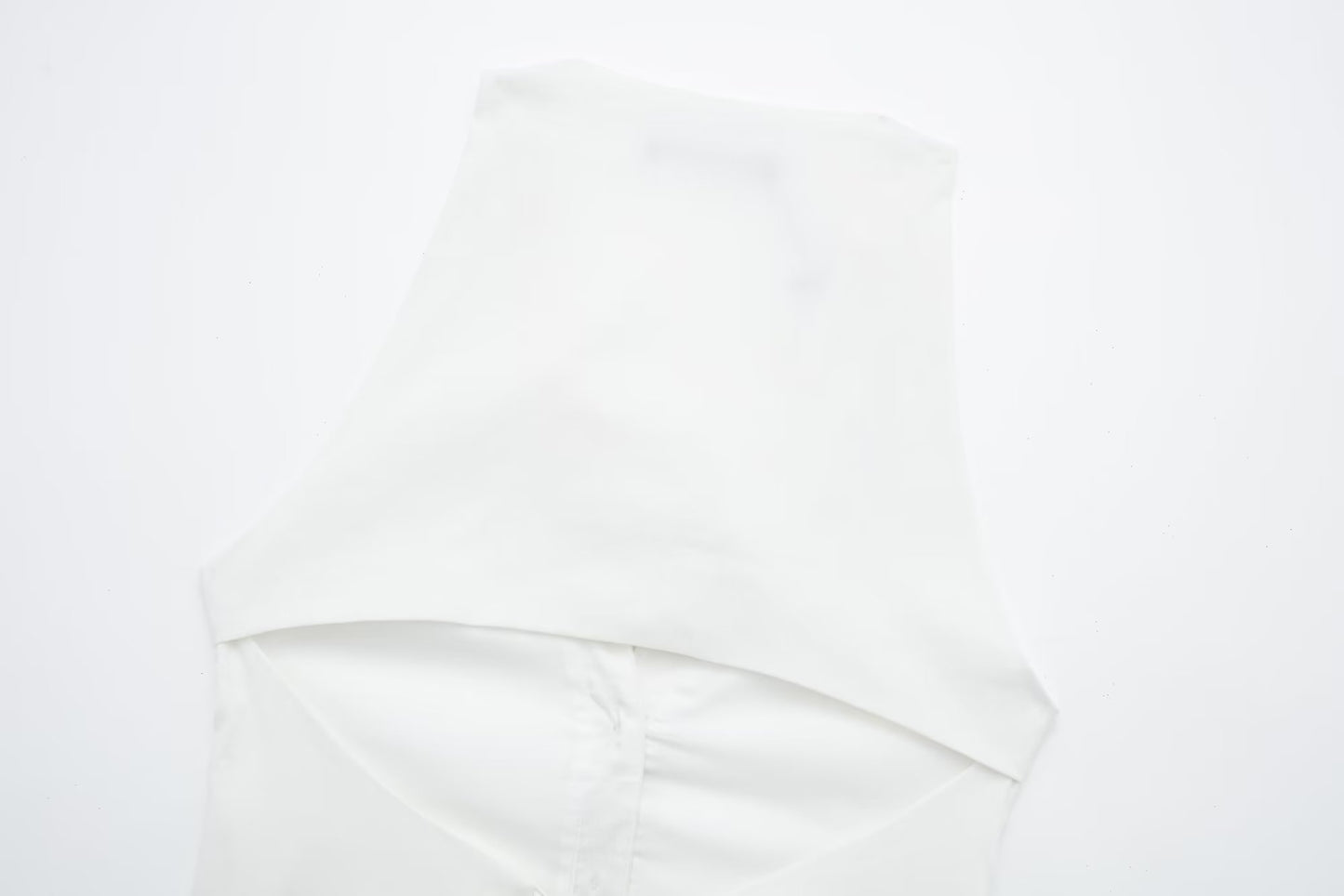 Halter Shirt | Sleeveless Cardigan with Collared, Backless Lace Up Detail | noémi