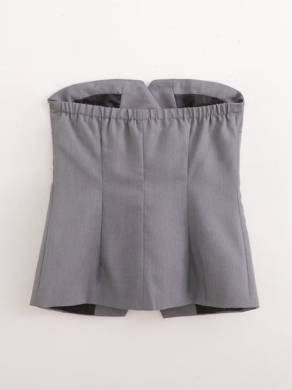 Soft Knit Vest and Wide Leg Pants Set with Relaxed Fit | noémi