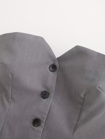 Soft Knit Vest and Wide Leg Pants Set with Relaxed Fit | noémi