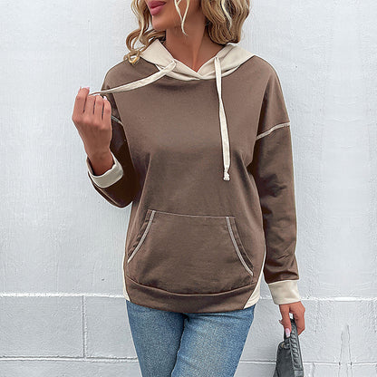 Womens Color Block Long Sleeve Hoodie | noémi