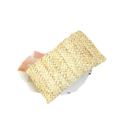 Corn Husk Straw Clutch – Large Capacity Hand‑Woven Phone & Coin Purse | noémi