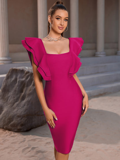 Women Bandage Dress | Sleeve Bodycon Dress | noémi