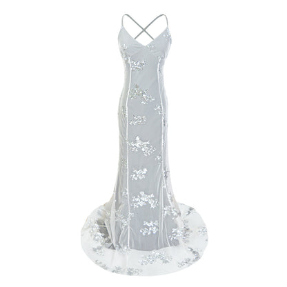 Sequin Backless Gown | Slim Fit Dress | noémi