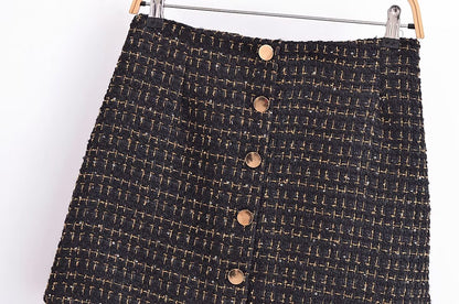 Tweed Set Cropped Blazer HighWaist Skirt | Classic Two Piece | noémi