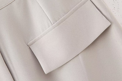 Two Piece Skirt Set | Slim Fit Vest Split Midi Skirt | noémi