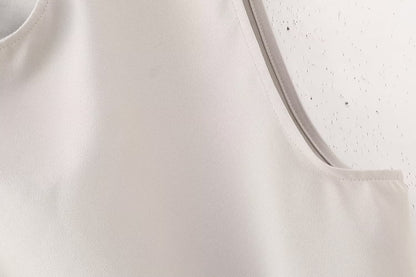 Two Piece Skirt Set | Slim Fit Vest Split Midi Skirt | noémi