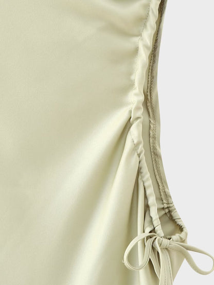 Cutout Slit Dress | Slim Fit Swing Collar Long Sleeve | noémi