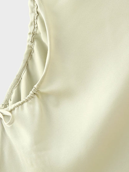 Cutout Slit Dress | Slim Fit Swing Collar Long Sleeve | noémi