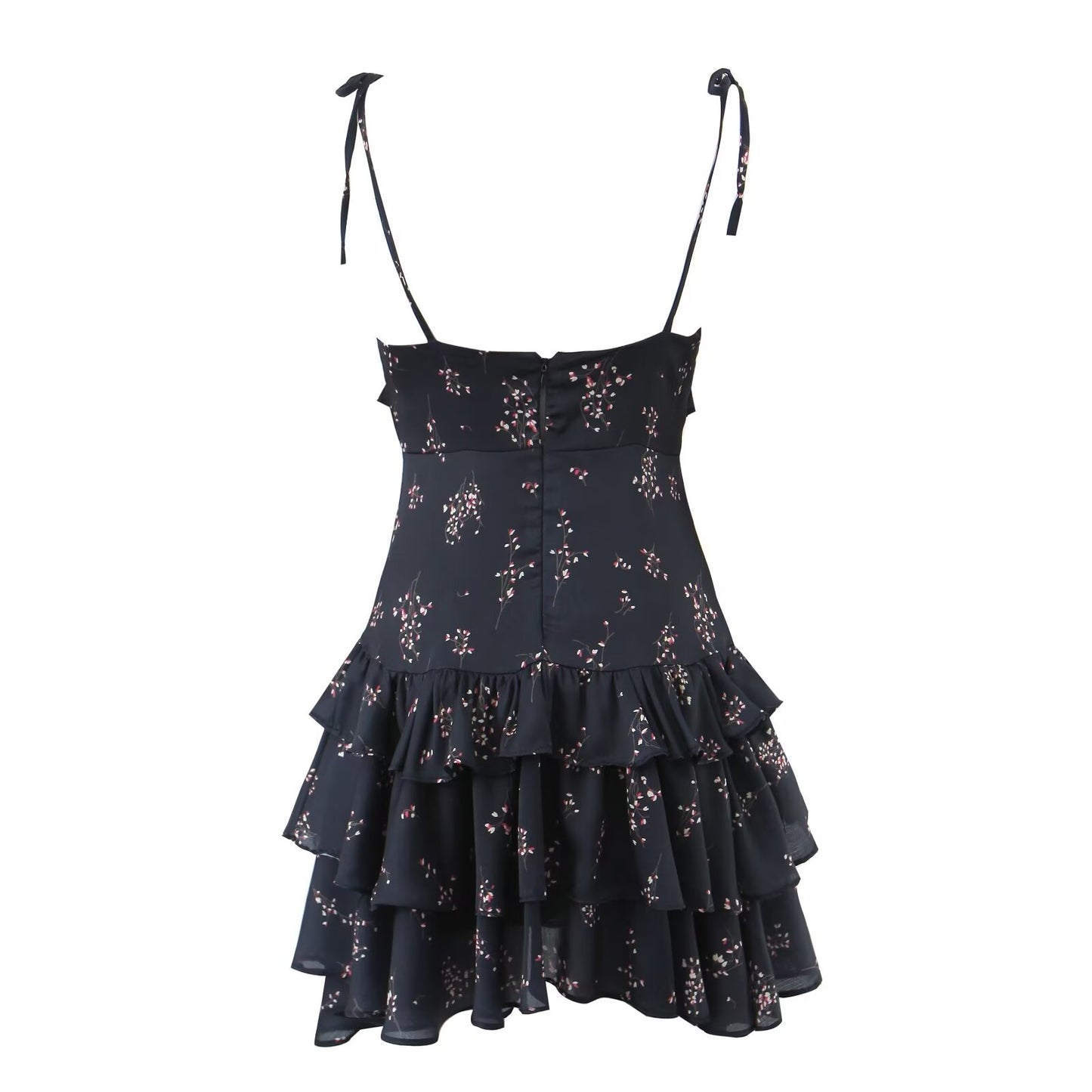 Hipster Floral Cami Dress | Lace Up High Waist A Line for Women | noémi