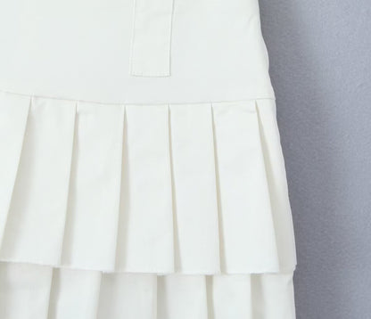 Womens Suit Lace Sling Dress with Pleated Split Skirt Built In Pants | noémi