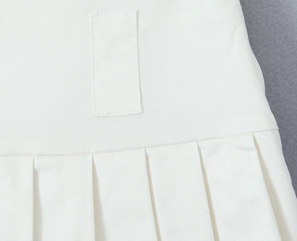 Womens Suit Lace Sling Dress with Pleated Split Skirt Built In Pants | noémi