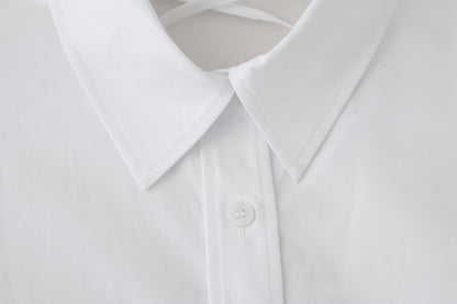 Womens Lace Up Back Short Sleeve Shirt | noémi