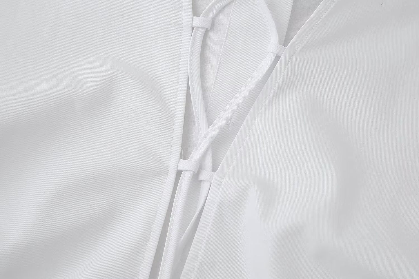 Womens Lace Up Back Short Sleeve Shirt | noémi