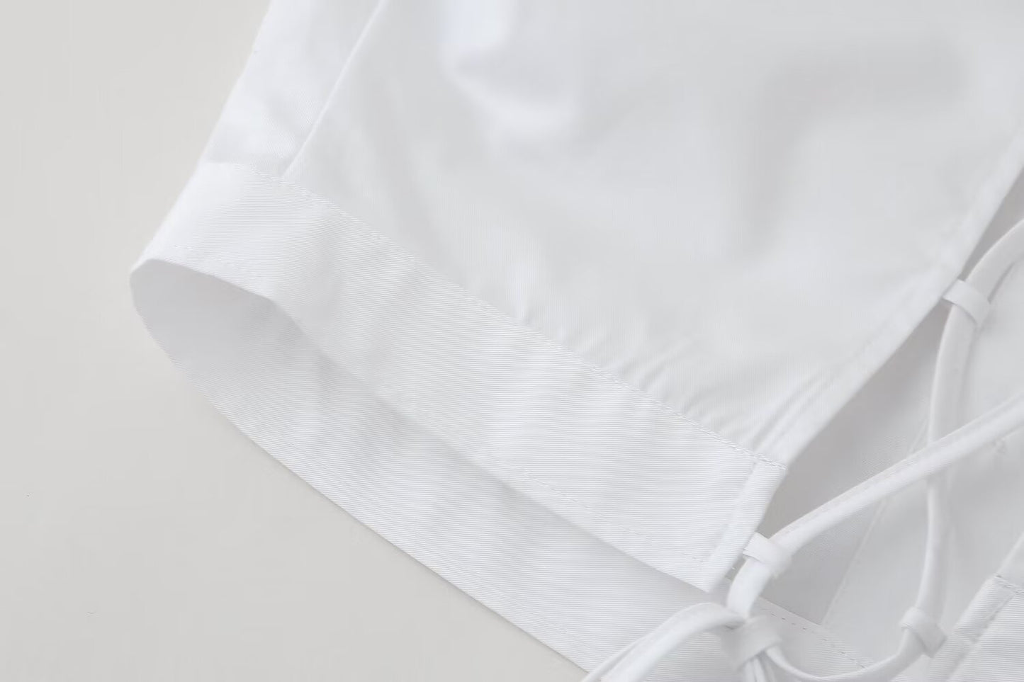 Womens Lace Up Back Short Sleeve Shirt | noémi