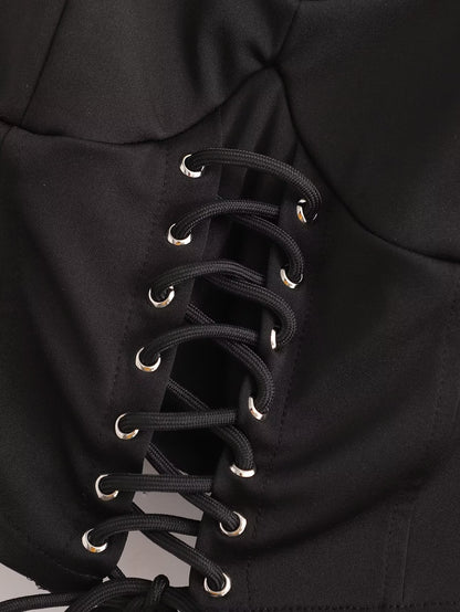 Knitted Drawstring Vest Top with Adjustable Fit and Minimal Design | noémi