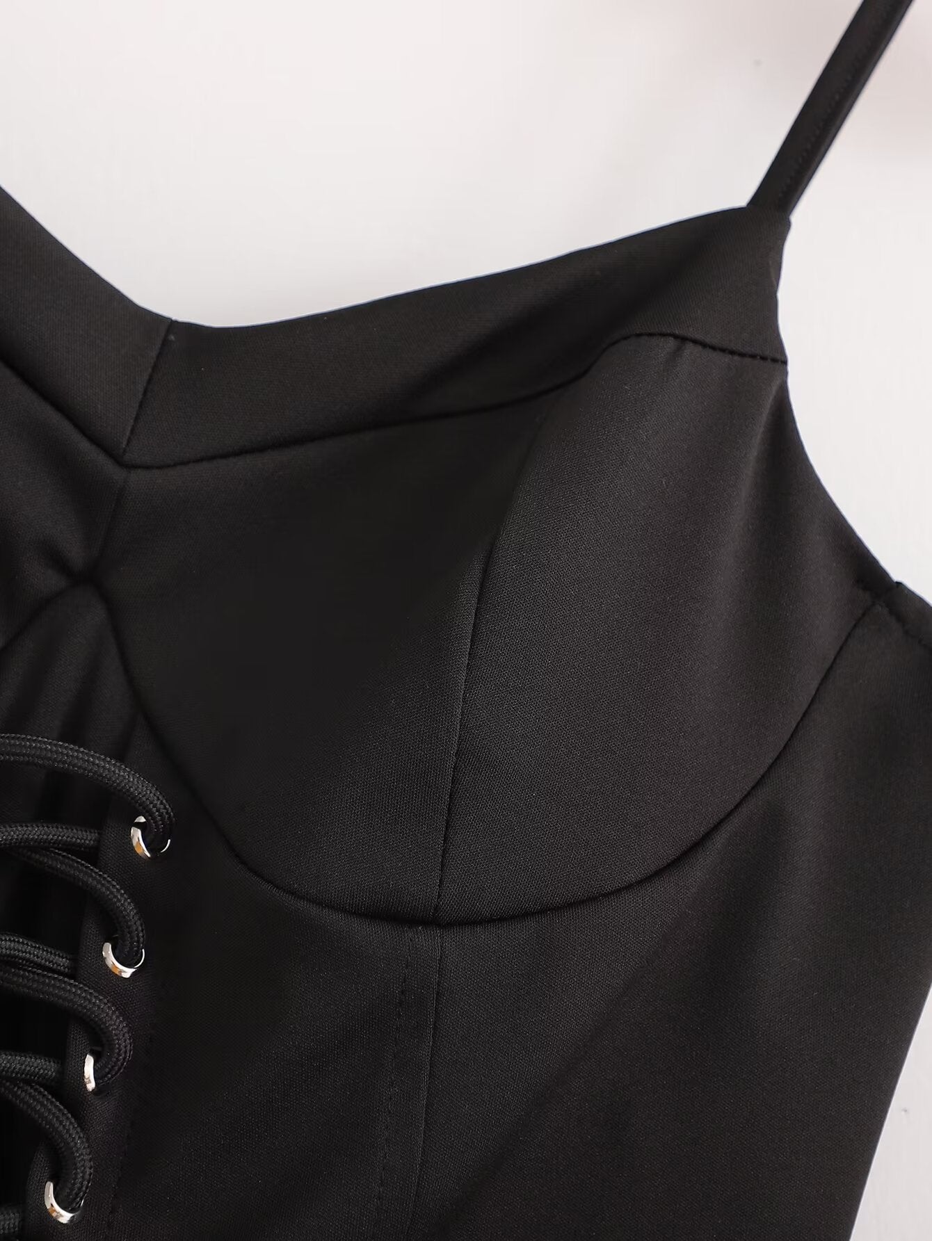 Knitted Drawstring Vest Top with Adjustable Fit and Minimal Design | noémi