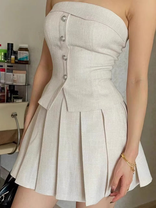 Womens Strapless Two Piece Set | noémi