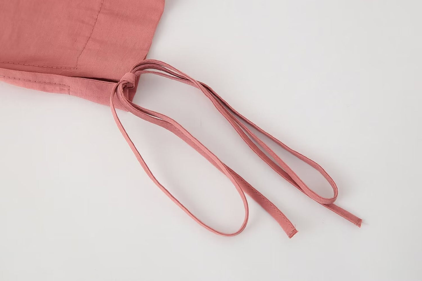 Bow Tie VNeck Draped Blouse | Cropped Long Sleeve Top | noémi