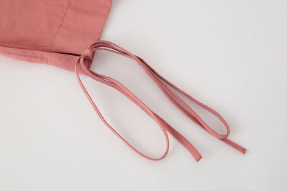 Bow Tie VNeck Draped Blouse | Cropped Long Sleeve Top | noémi