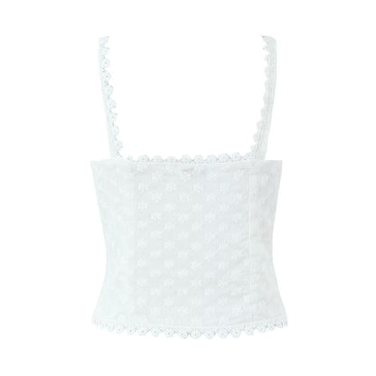 Lace Hanging Buckle Set | Lace Skirt Top | noémi