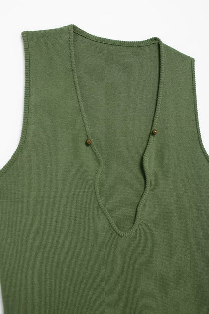 Womens Slim Sleeveless Top Skirt Set | noémi