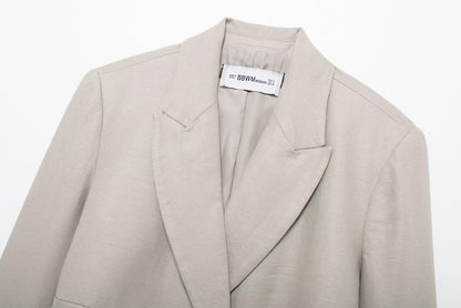 Fall Womens Blended Short Blazer Shorts Set | noémi