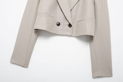 Fall Womens Blended Short Blazer Shorts Set | noémi