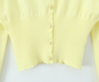 Knitted Three Piece Set | A Line Skirt Sheath Dress Hollow Out Black Cardigan with Flanged Wrap Chest Detail | noémi