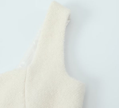 Socialite Woolen Vest Skirt Set | High Waist Fit | noémi