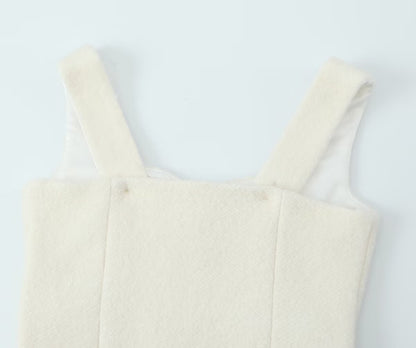 Socialite Woolen Vest Skirt Set | High Waist Fit | noémi