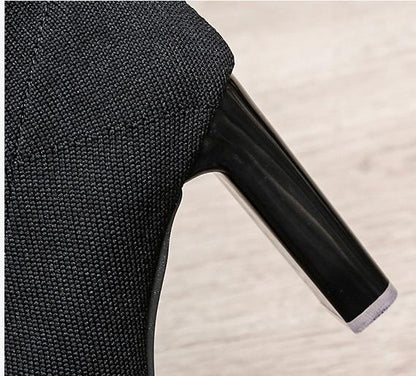 Women’s Stretch Knit Sock Boots | Pointed Toe | Mid Calf | High Heel | noémi