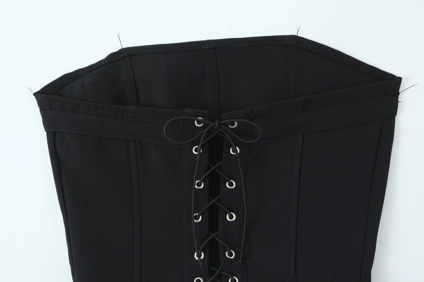 Two Piece Skirt Set | Tube Top Cropped Vest Low Waist Pleated Mini Skirt | noémi