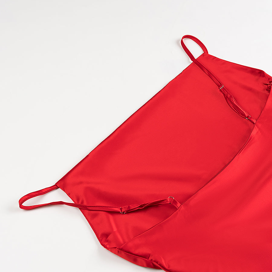 Womens Thin Strap Satin Mini Dress | noémi