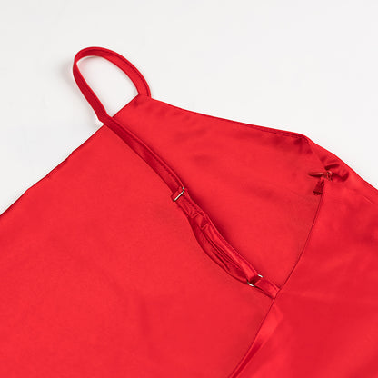 Womens Thin Strap Satin Mini Dress | noémi