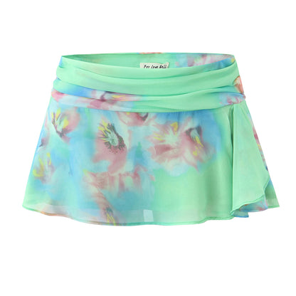 Green Floral Halter Top & Skirt Set | Off Shoulder Camisole | noémi