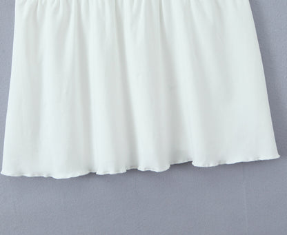 Floral Embroidered Lace Patchwork Knit Sling Dress | noémi